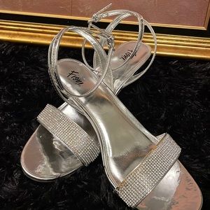 Silver sandals
